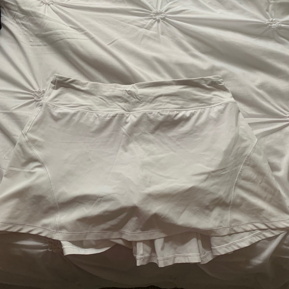 White Lululemon tennis skirt